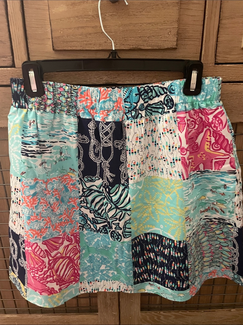 Lilly Pulitzer Multicolor Patchwork Coral Reef Skirt
